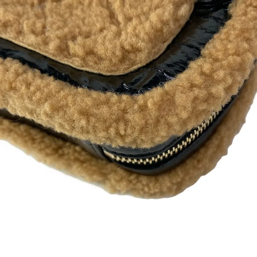 Chanel CC Fan Bum Bag Black Light Brown